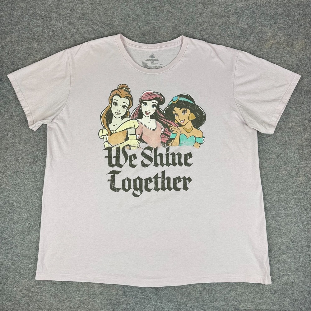 Disney Parks We Shine Together Princess T-Shirt Pink Womens XXL 2XL